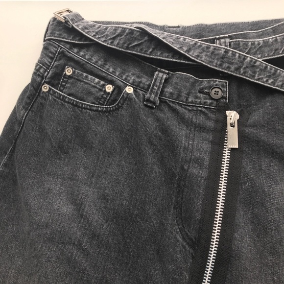 Sacai Black Denim Zipper Skirt - Picture 4 of 12